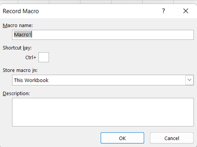 Dialog Box in Macro