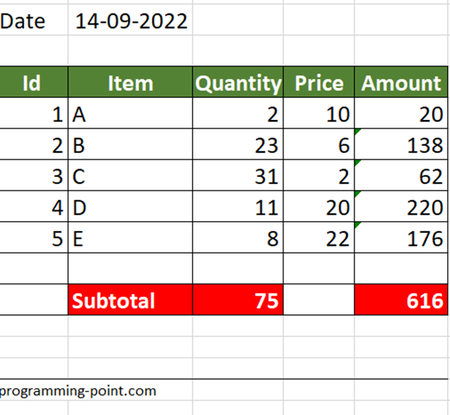 Field Fill with Random Item