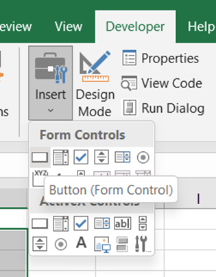 Add Button Control in Macro