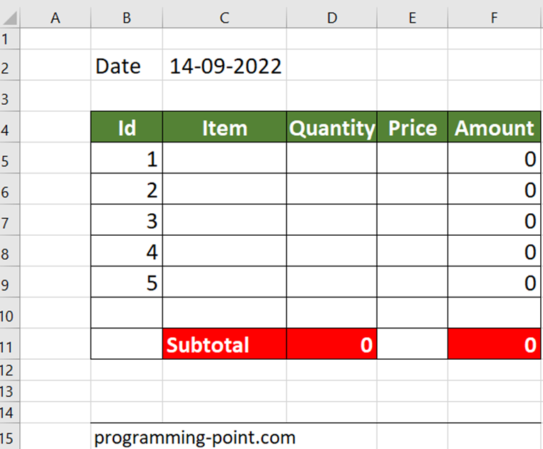 Macro Example in Excel